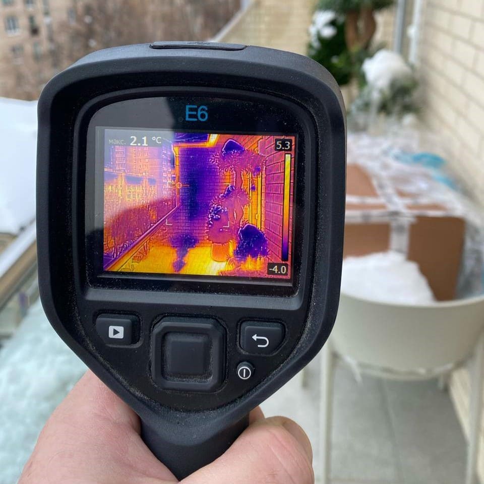 прибор для поиска утечки воды тепловизор FLIR E6